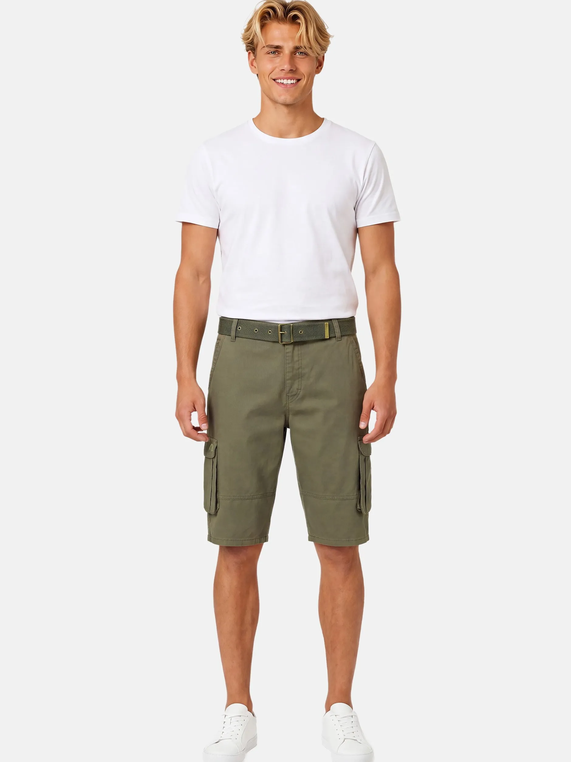 Arctic Seven Herren Cargoshorts - in oliv
