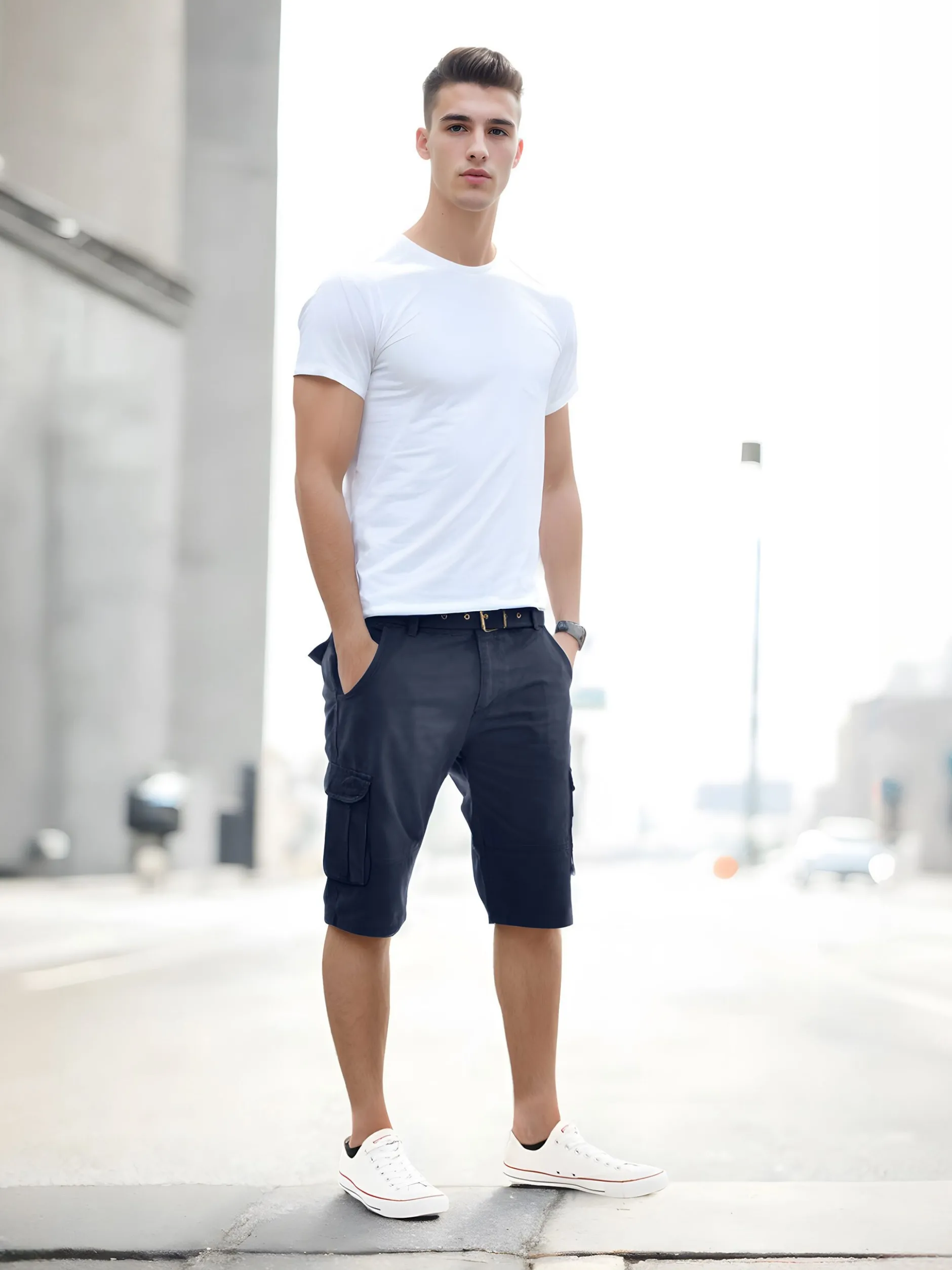 Arctic Seven Herren Cargoshorts - in blau
