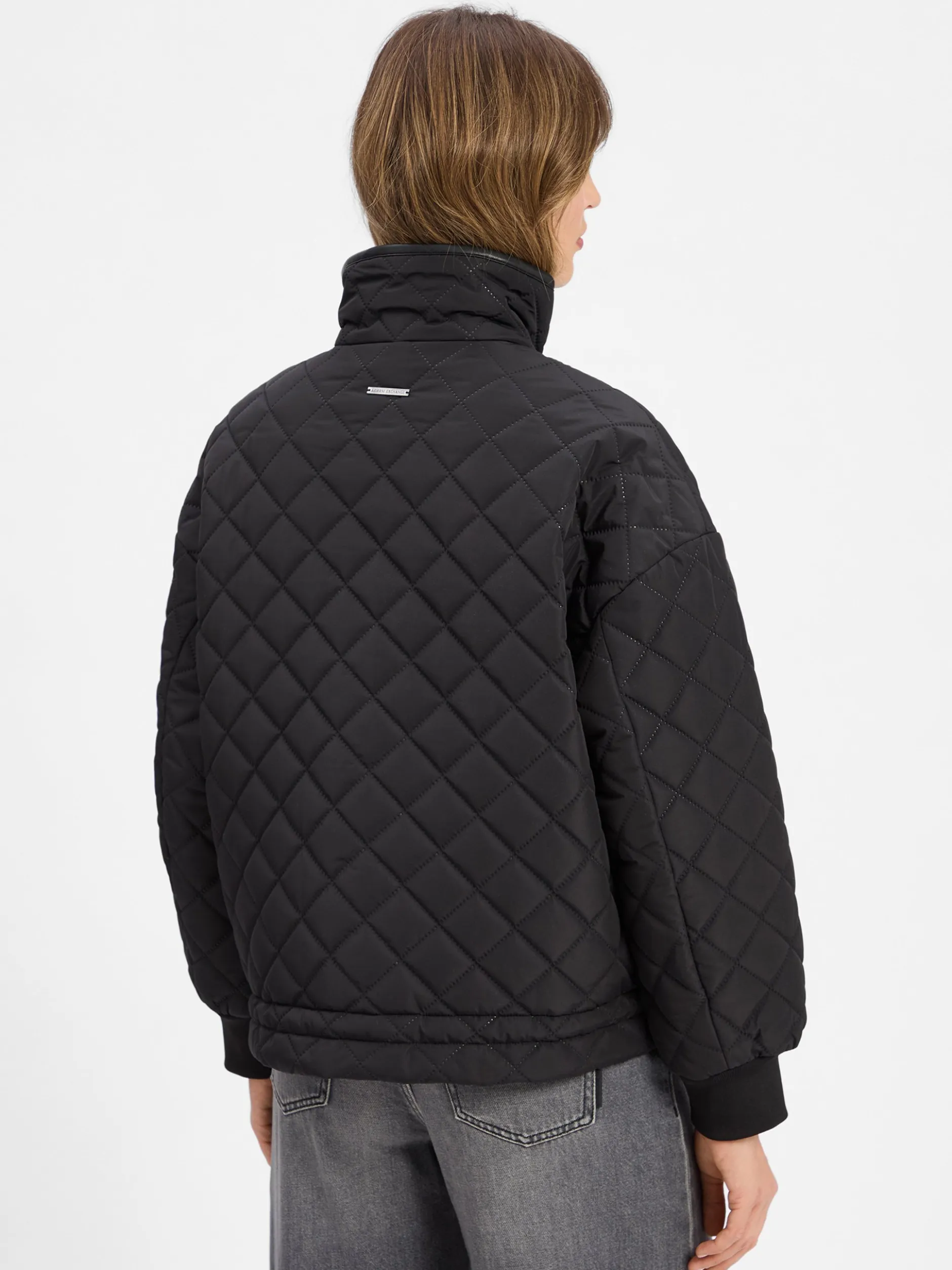 Armani Exchange Damen Steppjacke in schwarz