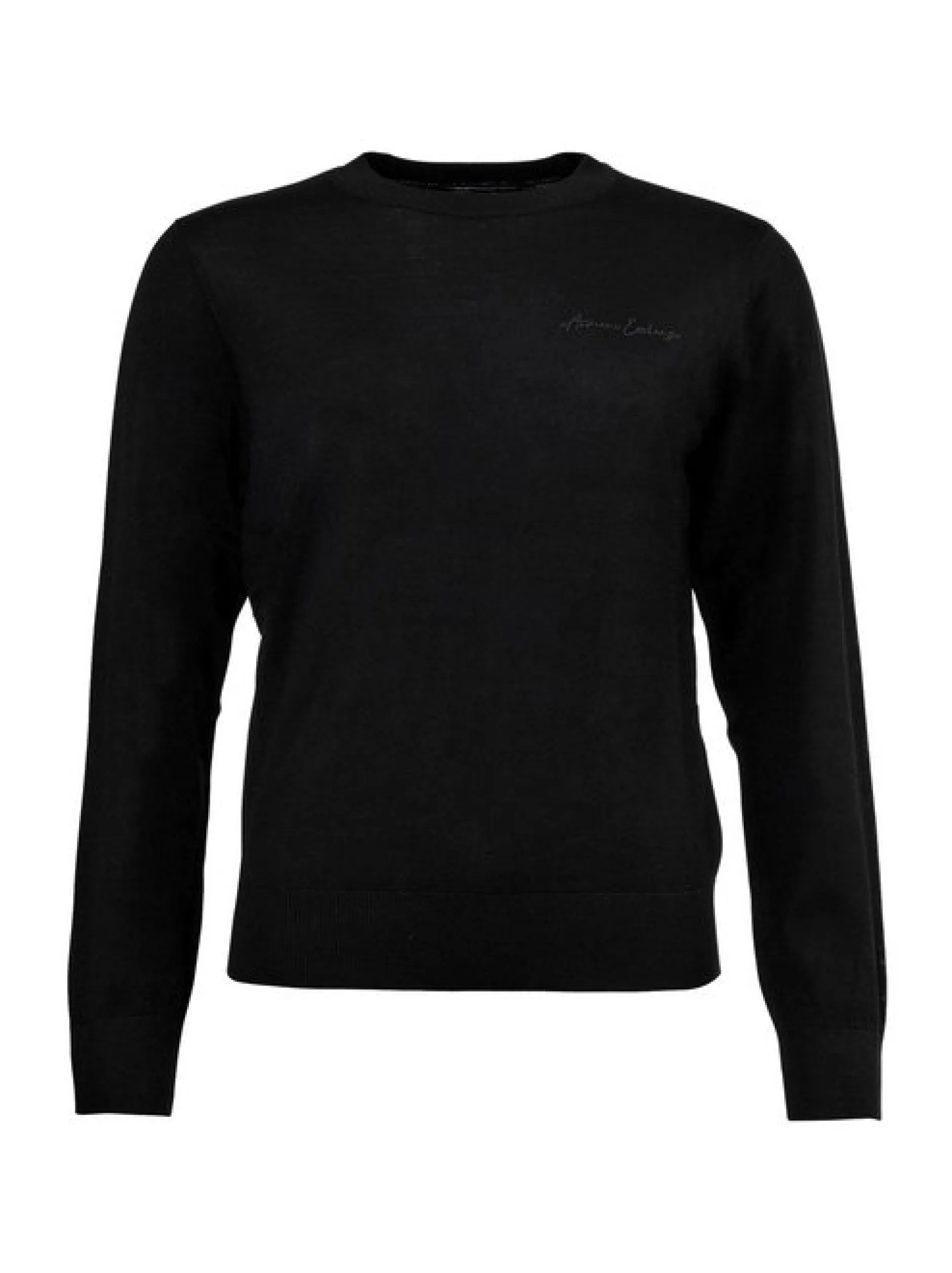 Armani Exchange Damen Strickpullover in schwarz