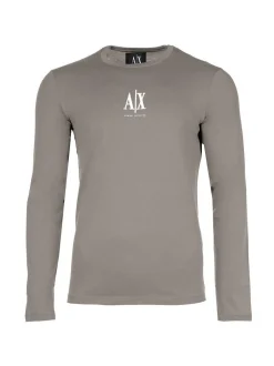Armani Exchange Herren Longsleeve 1er Pack in beige
