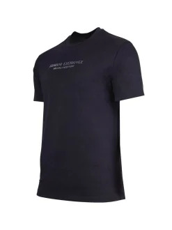Armani Exchange Herren T-Shirt in blau - Ärmel: kurzarm