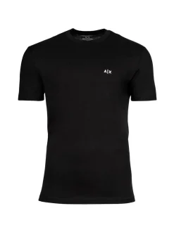 Armani Exchange Herren T-Shirt 1er Pack in schwarz