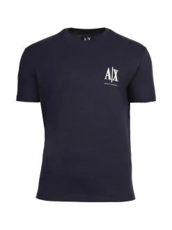 Armani Exchange Herren T-Shirt in blau - Ärmel: kurzarm
