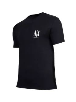 Armani Exchange Herren T-Shirt in blau - Ärmel: kurzarm