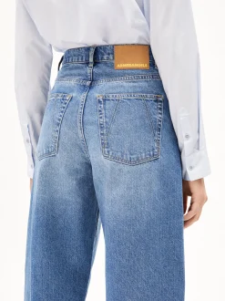 ARMEDANGELS Damen Jeans - Baarly Barrel in medium stone