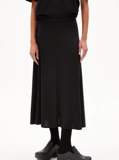 ARMEDANGELS Damen Jerseyrock - Ileniaa Laraa in schwarz