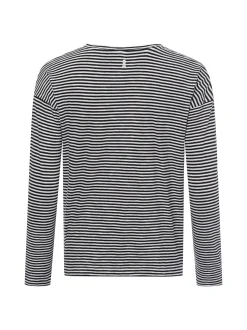 ARMEDANGELS Damen Langarmshirt in schwarz weiß