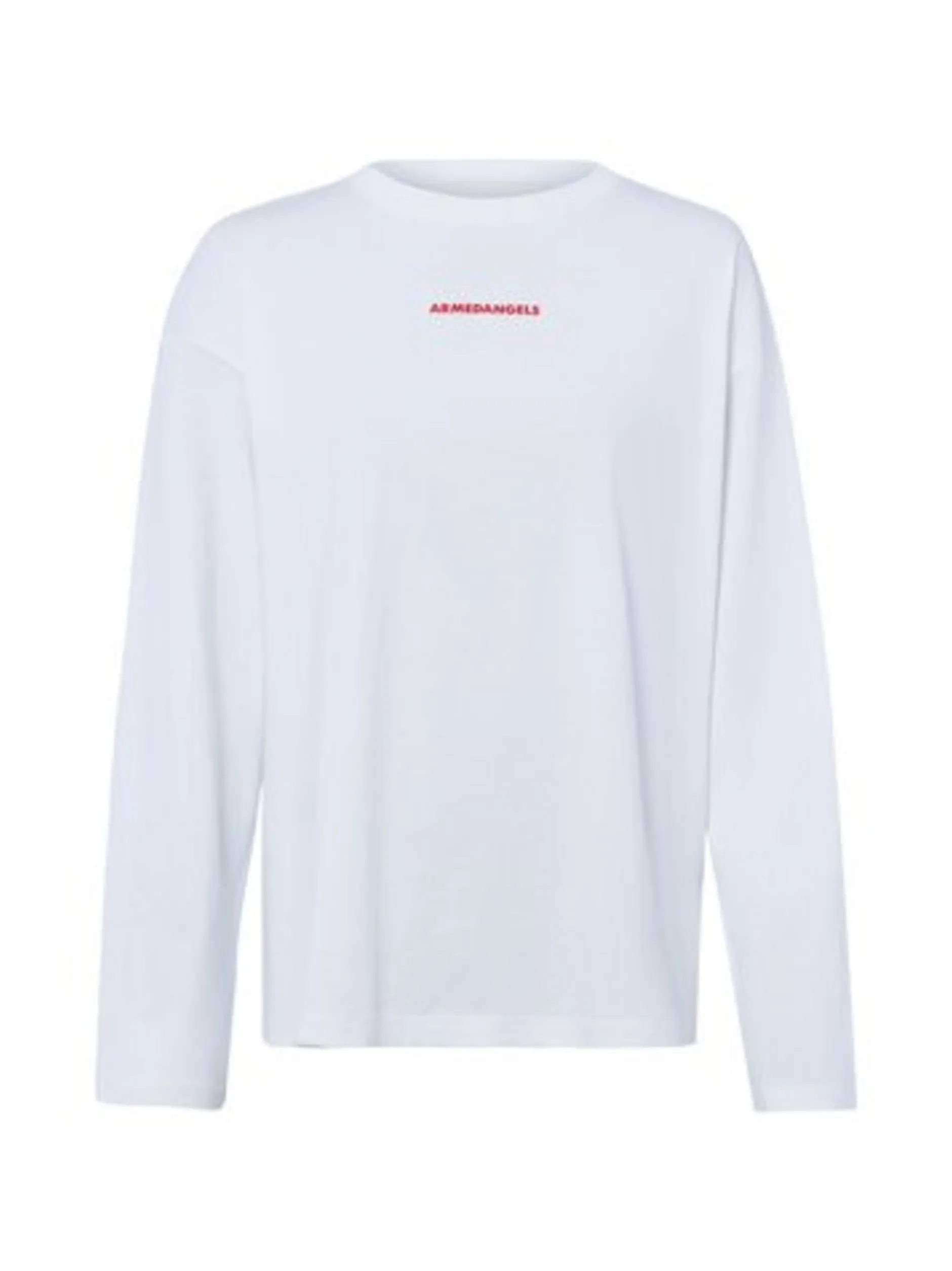 ARMEDANGELS Damen Langarmshirt - Fietaa Smile in ecru rosa