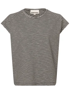 ARMEDANGELS Damen Shirt - Oneliaa in schwarz ecru
