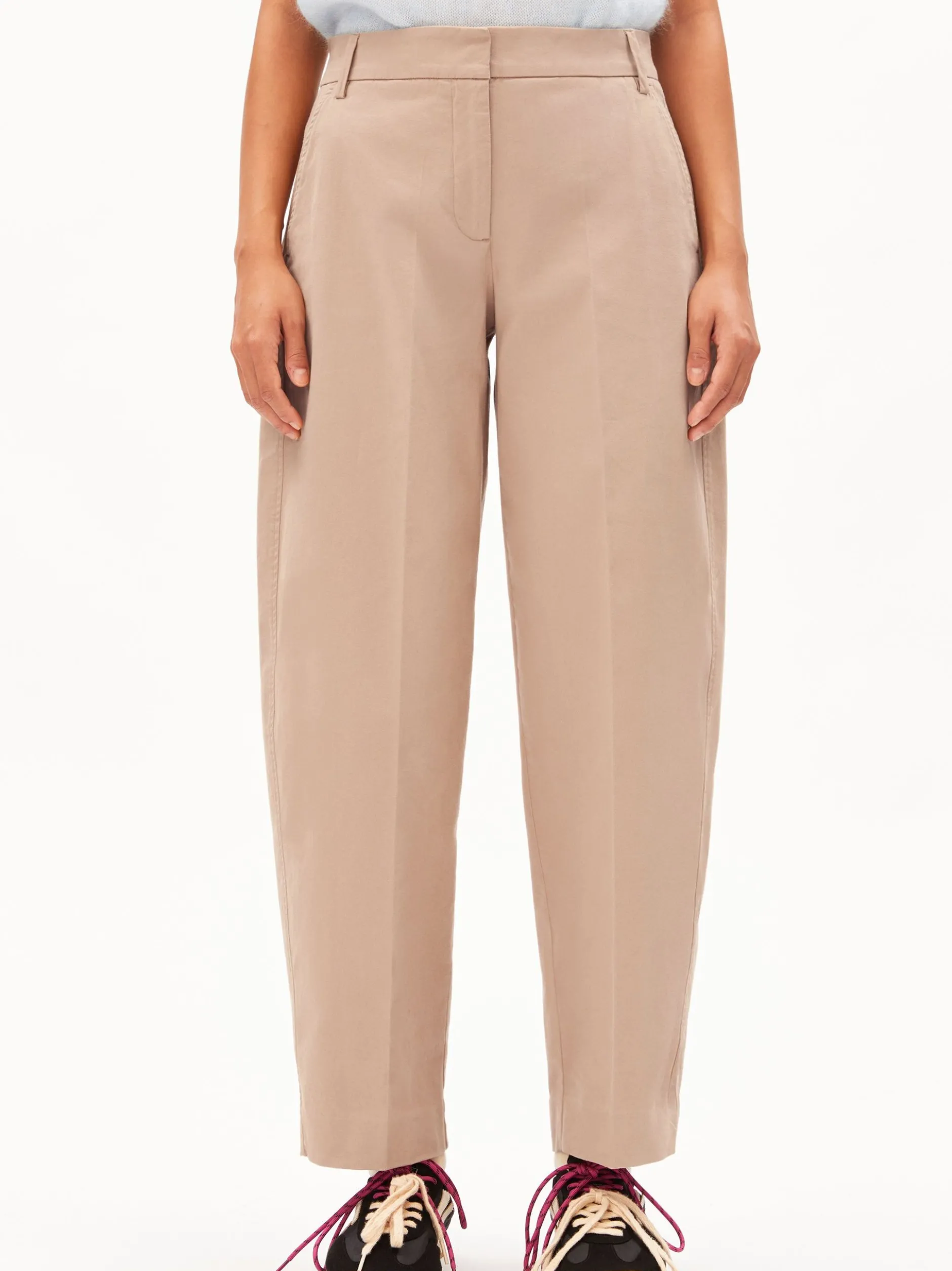 ARMEDANGELS Damen Stoffhose - Barrel in braun