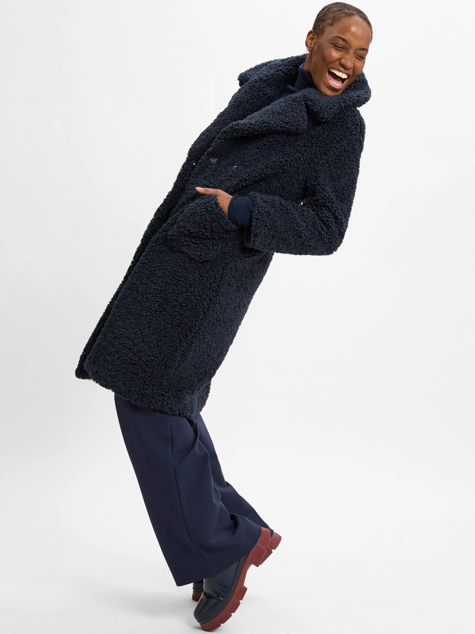 ARMEDANGELS Damen Stoffhose - Himaari in marine