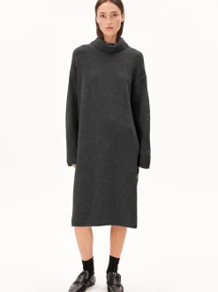 ARMEDANGELS Damen Strickkleid aus Wolle - Aradiaa in anthrazit