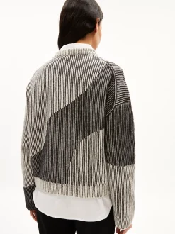 ARMEDANGELS Damen Strickpullover mit Woll-Anteil - MayrAA Vanise in schwarz ecru