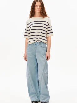 ARMEDANGELS Damen Strickshirt in beige marine