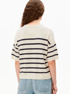 ARMEDANGELS Damen Strickshirt in beige marine