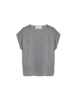 ARMEDANGELS Damen T-Shirt - Slub in schwarz weiß