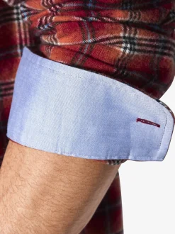 BABISTA Herren Flanellhemd - FLOREVERTI in rot