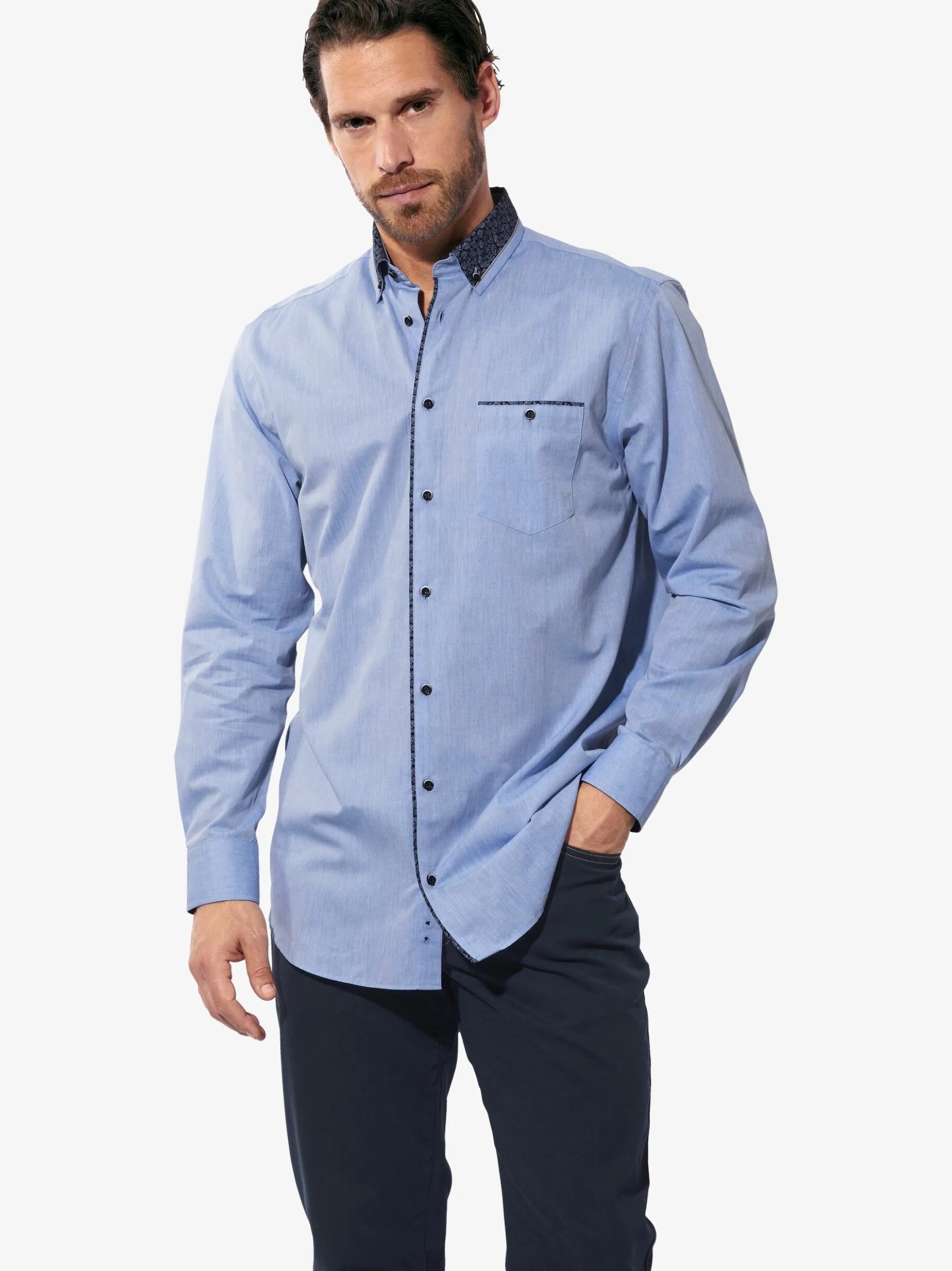 BABISTA Herren Hemd - ROMANTENTO in blau