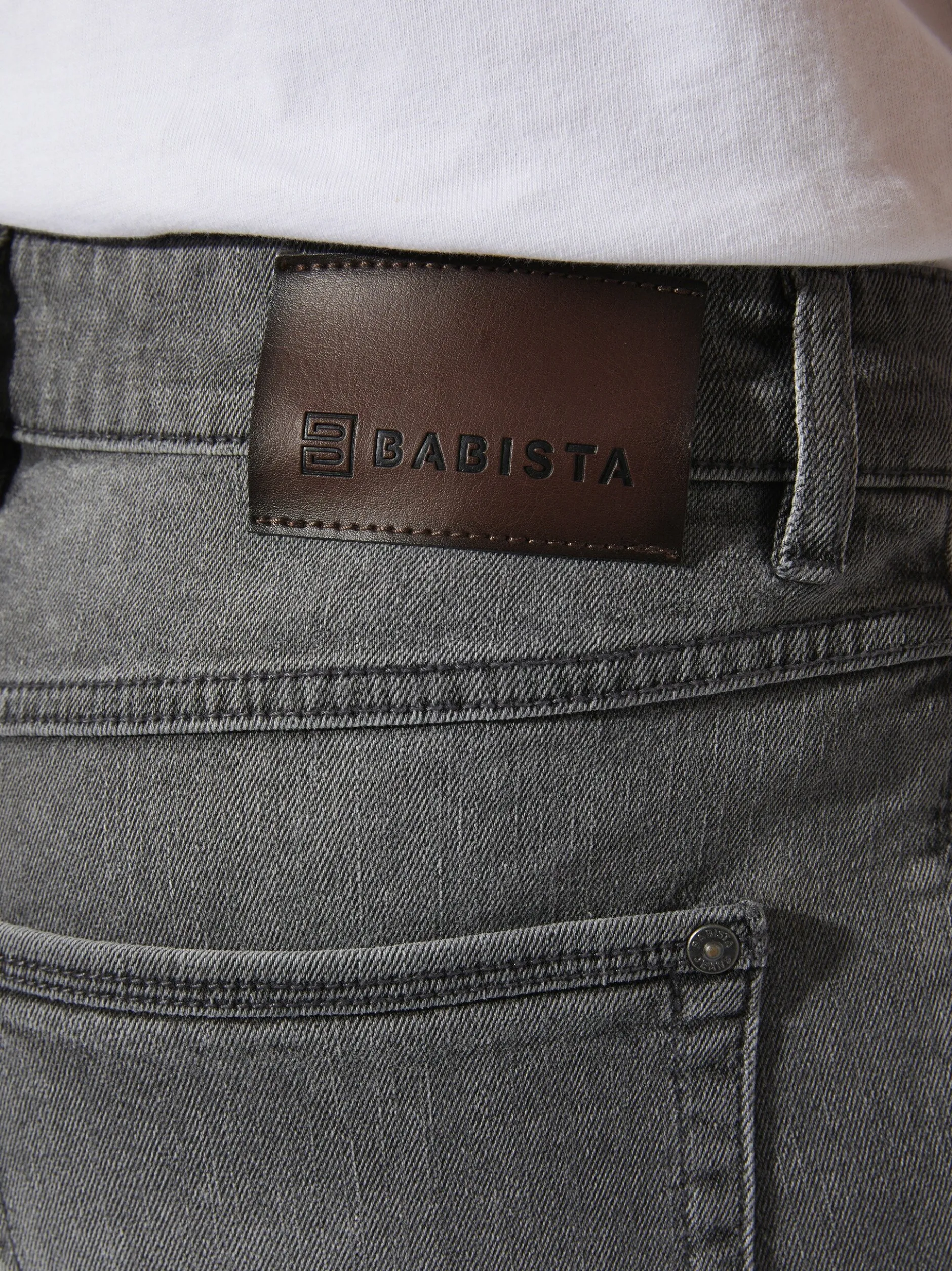 BABISTA Herren Jeansbermuda - CARZINI in grau