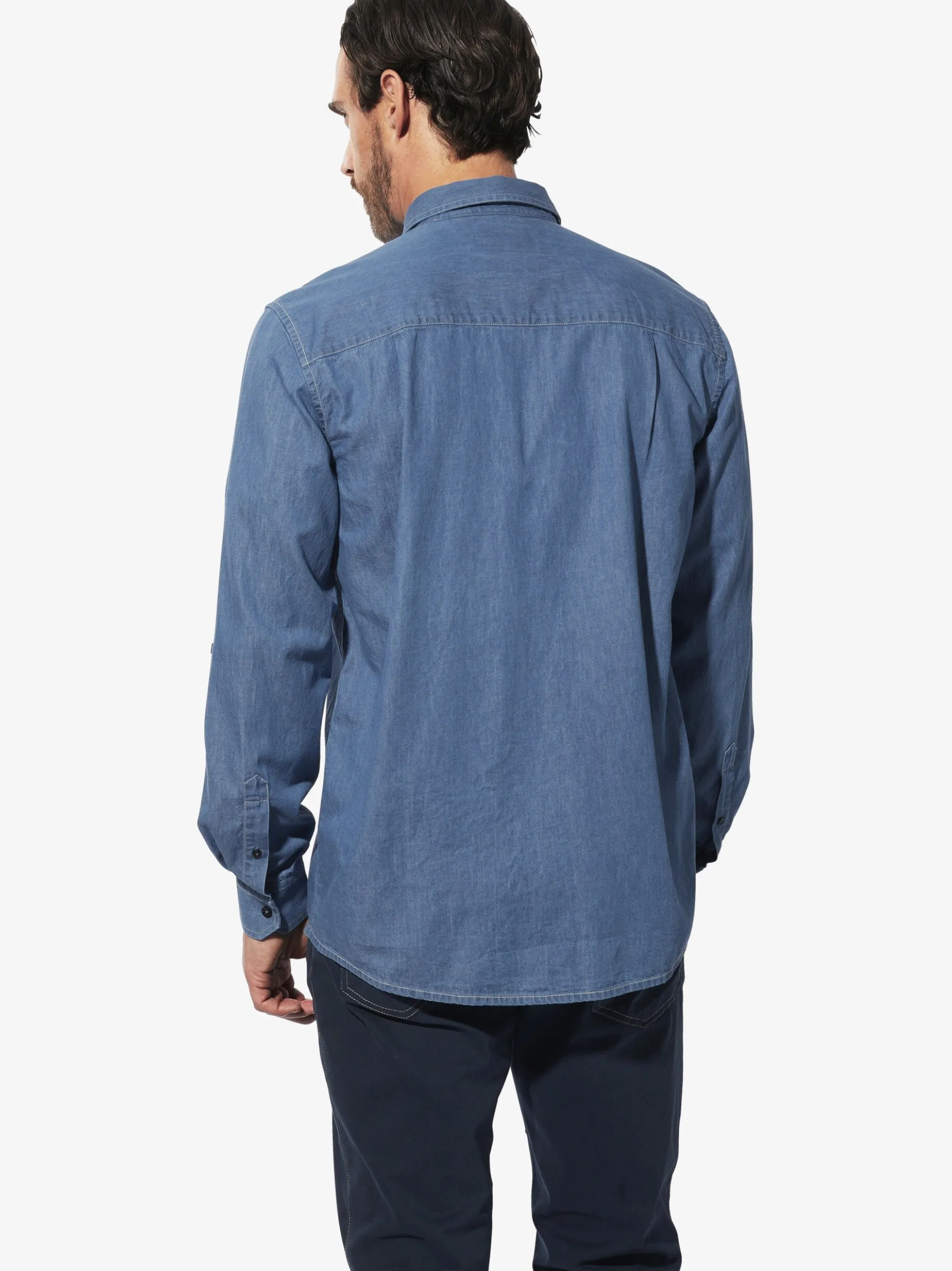BABISTA Herren Jeanshemd - OLAR in blau - Ärmel: langarm