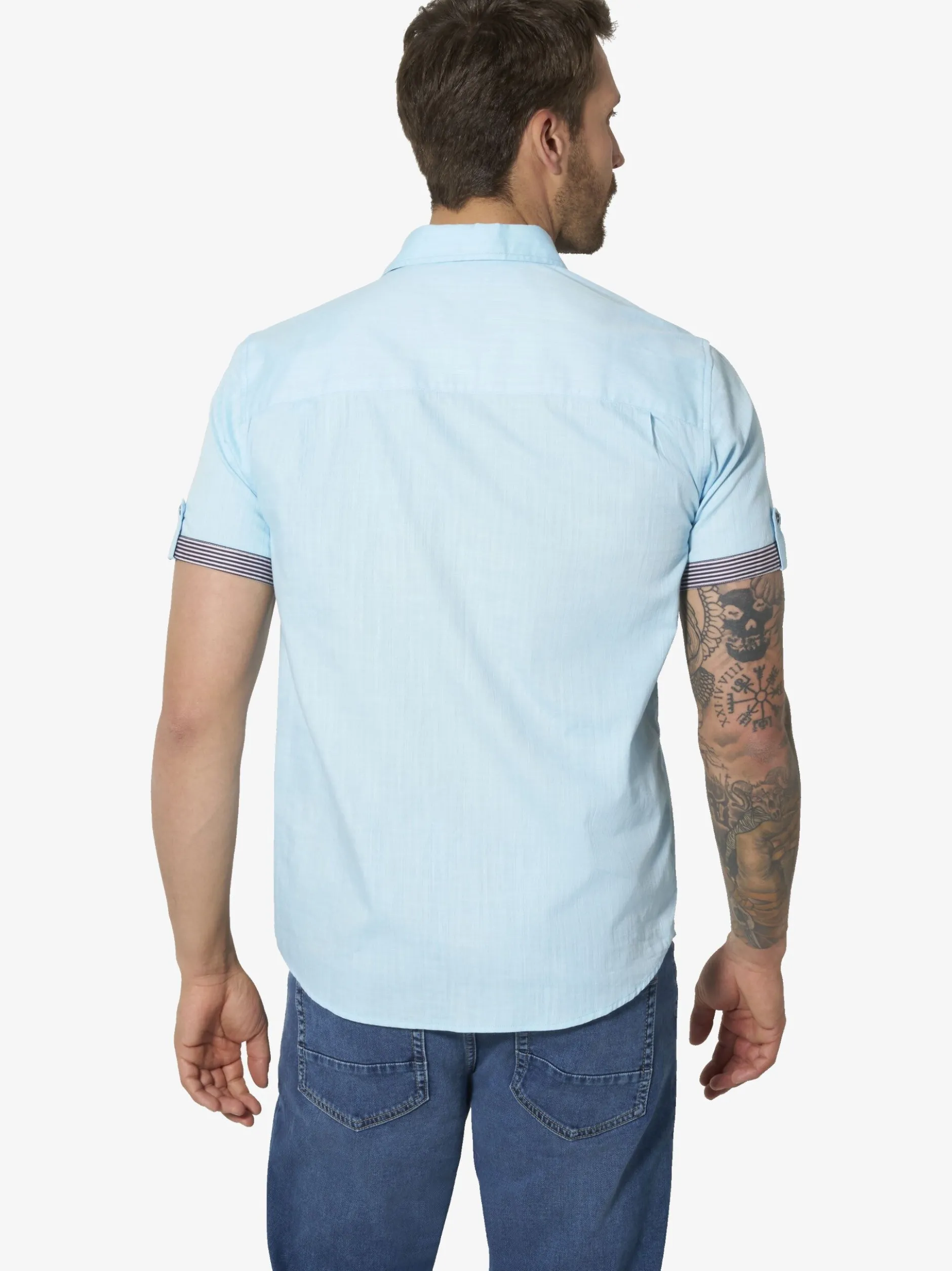 BABISTA Herren Kurzarmhemd - CARVILI in blau