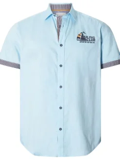 BABISTA Herren Kurzarmhemd - CARVILI in blau