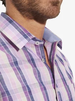 BABISTA Herren Kurzarmhemd - NAVOR in lila