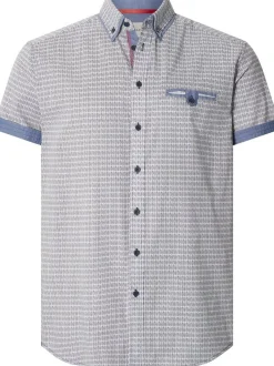 BABISTA Herren Kurzarmhemd - RAVENTO in blau
