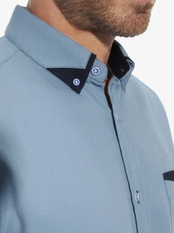 BABISTA Herren Kurzarmhemd - STEFZITE in blau