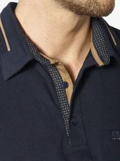 BABISTA Herren Langarm-Poloshirt - DOROCASTI in blau