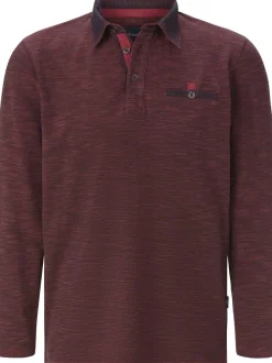 BABISTA Herren Langarm-Poloshirt - ZUPATERRI in rot