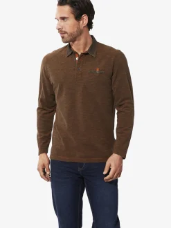 BABISTA Herren Langarm-Poloshirt - ZUPATERRI in braun