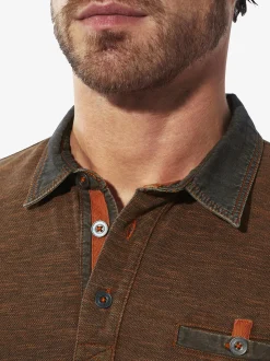 BABISTA Herren Langarm-Poloshirt - ZUPATERRI in braun