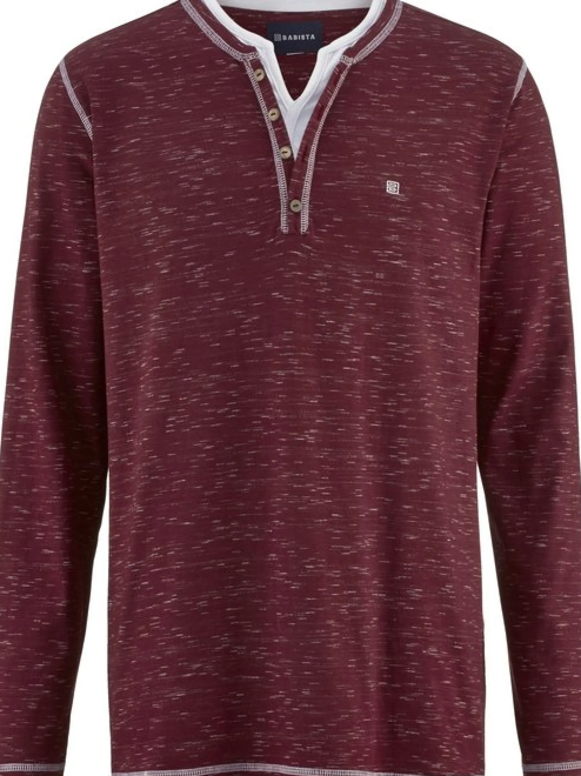 BABISTA Herren Langarmshirt - GIVIRA in rot