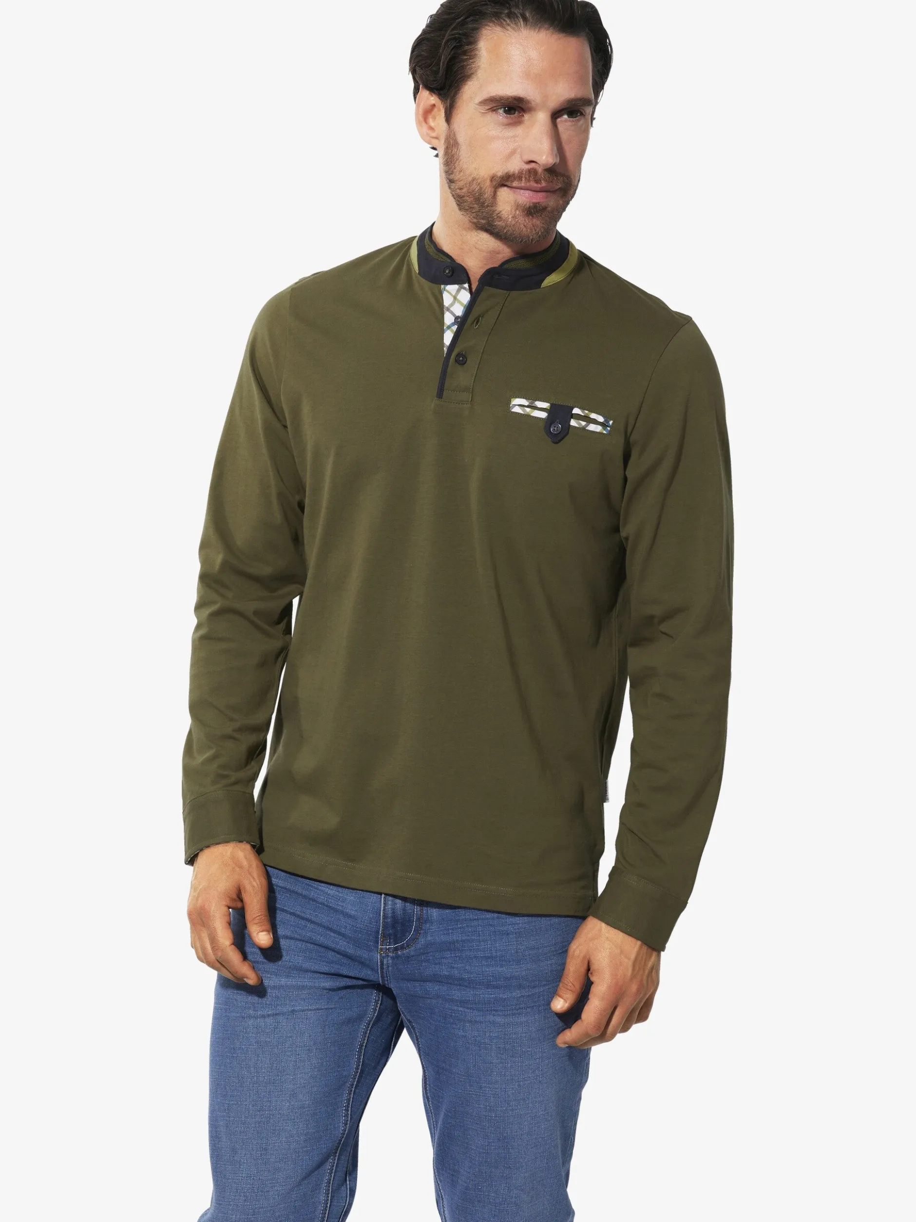 BABISTA Herren Langarmshirt - SAVIRO in khaki
