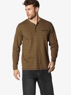 BABISTA Herren Langarmshirt - LUIMONO in braun