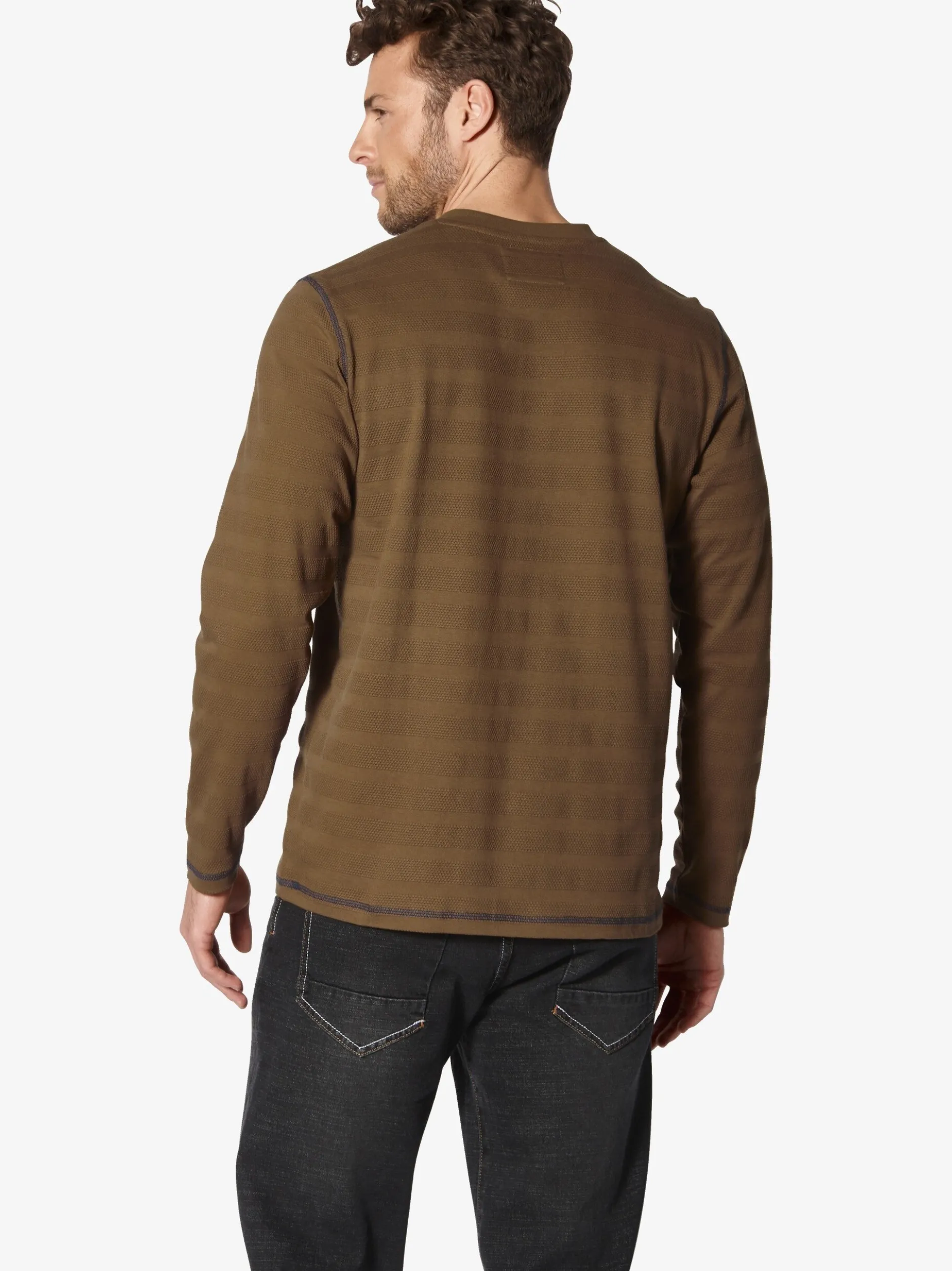BABISTA Herren Langarmshirt - LUIMONO in braun