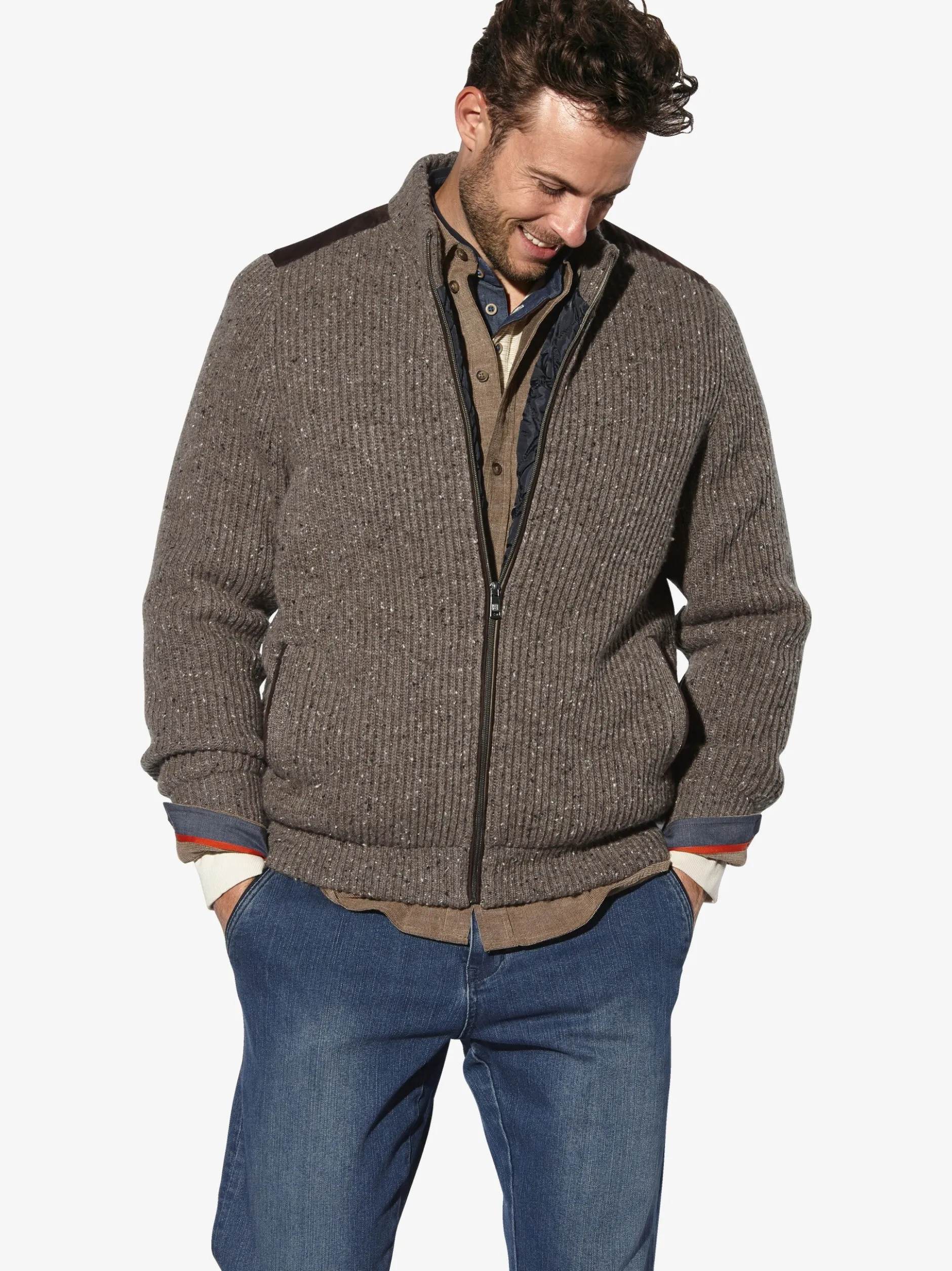 BABISTA Herren Outdoor Strickjacke - BARIMO in braun