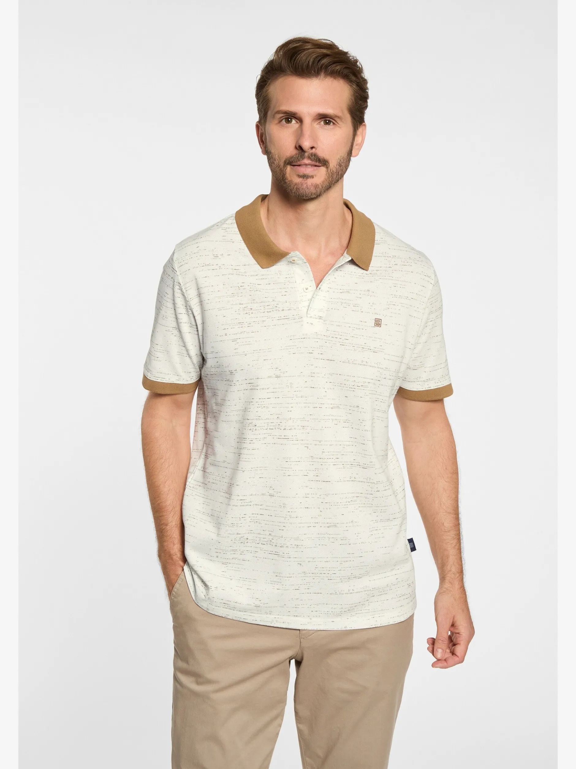 BABISTA Herren Poloshirt - FARNELLO in beige
