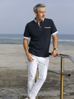 BABISTA Herren Poloshirt - FIOREZZENTO in blau