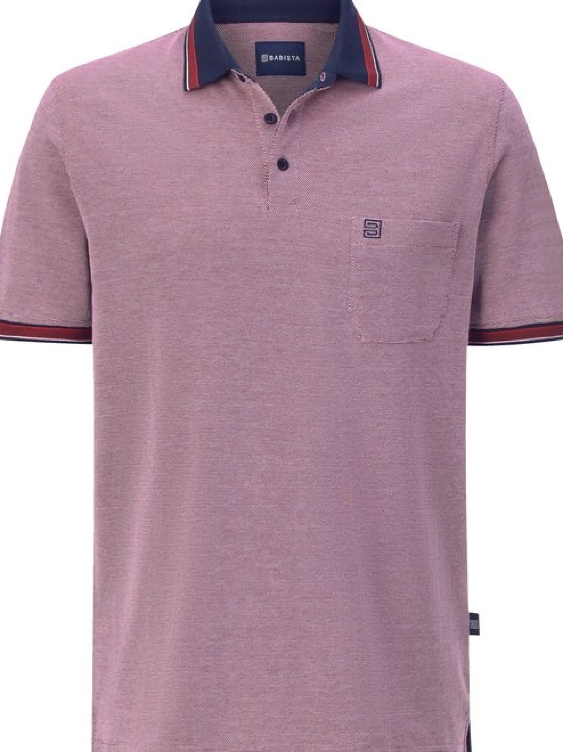 BABISTA Herren Poloshirt - FLORELLO in rot