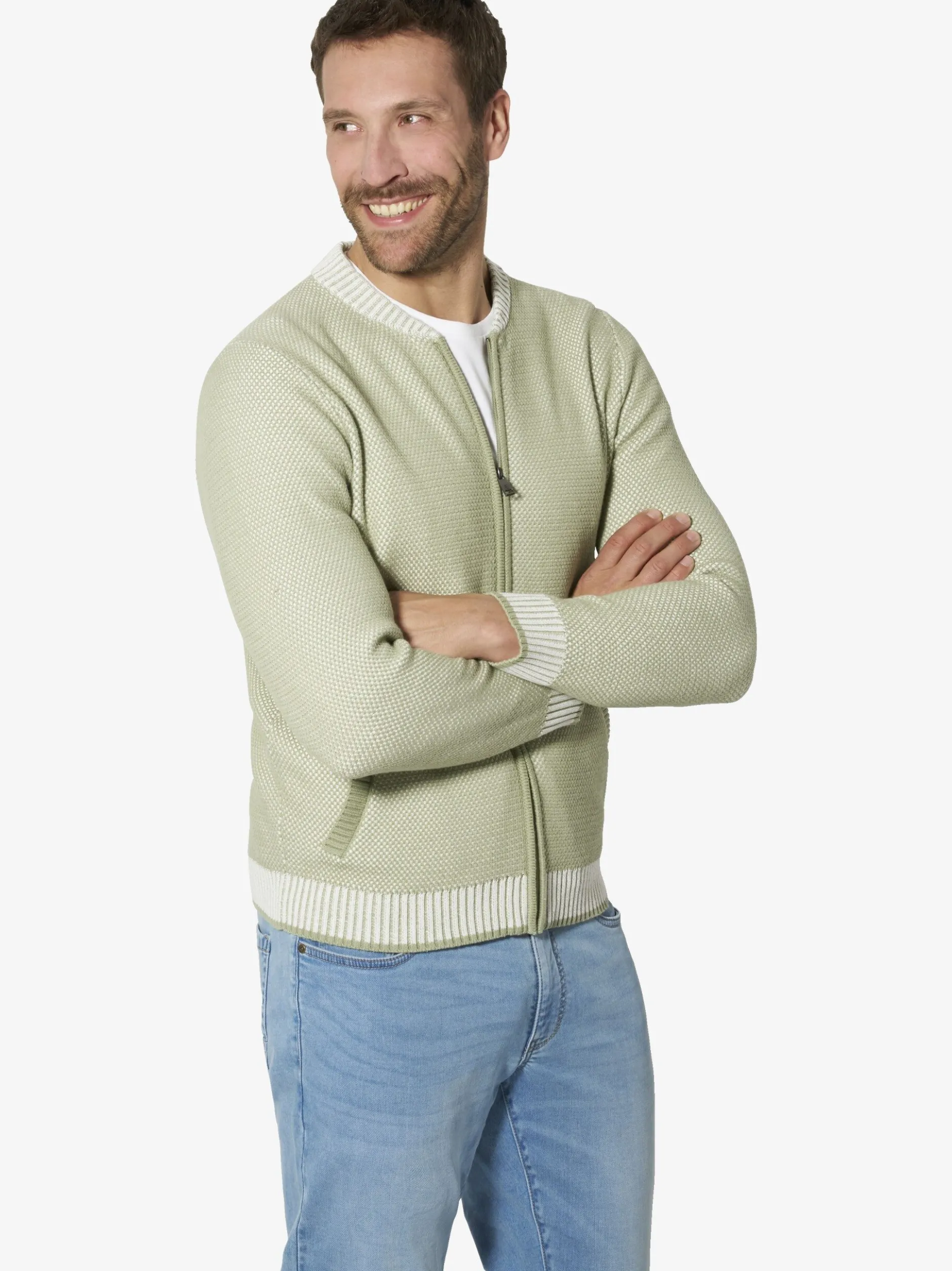 BABISTA Herren Strickjacke - CAMELLO in grün