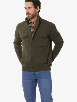 BABISTA Herren Strickjacke - HALOR in oliv