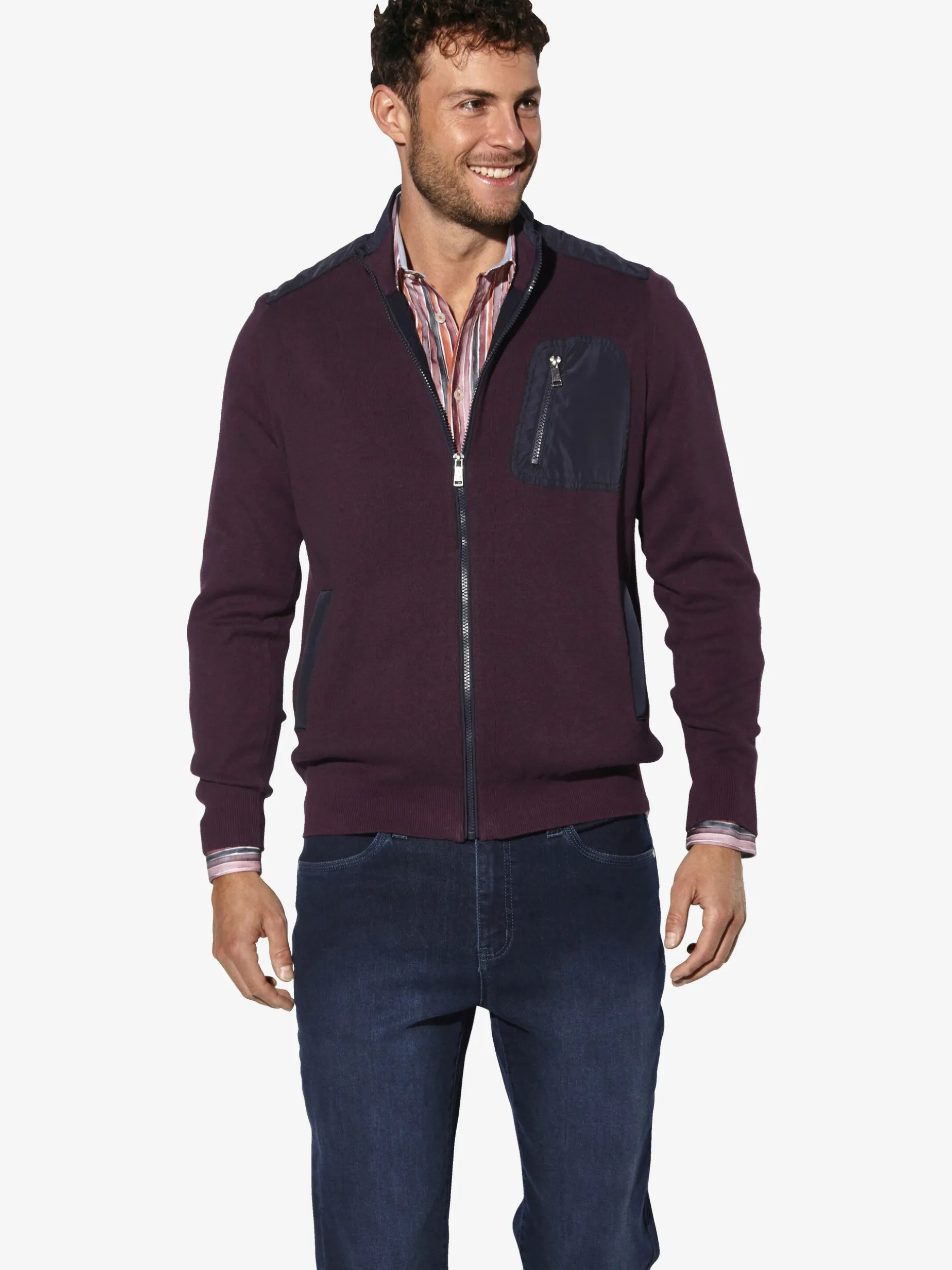 BABISTA Herren Strickjacke - RALDIN in lila