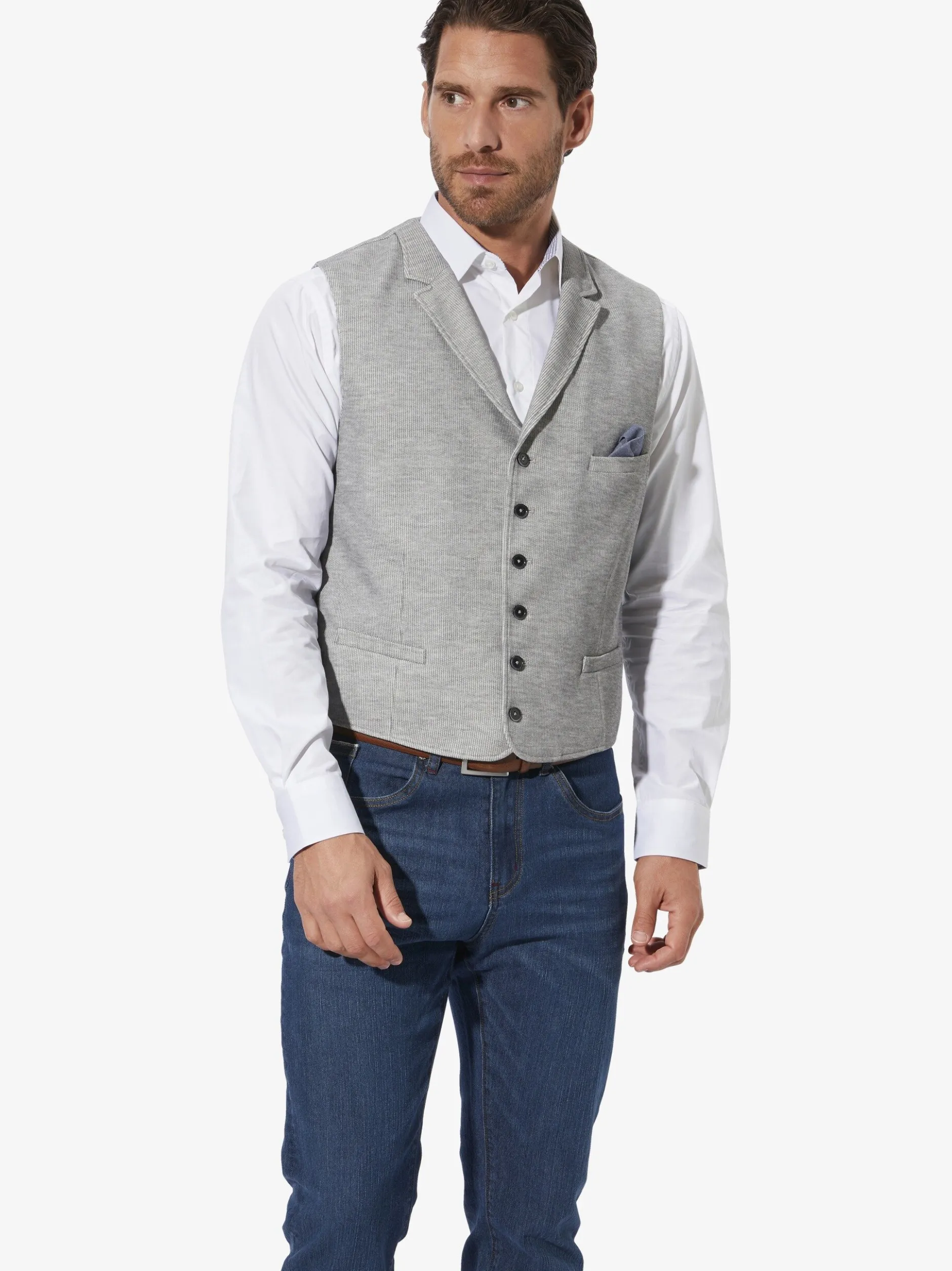 BABISTA Herren Weste - VESPASIANO in grau