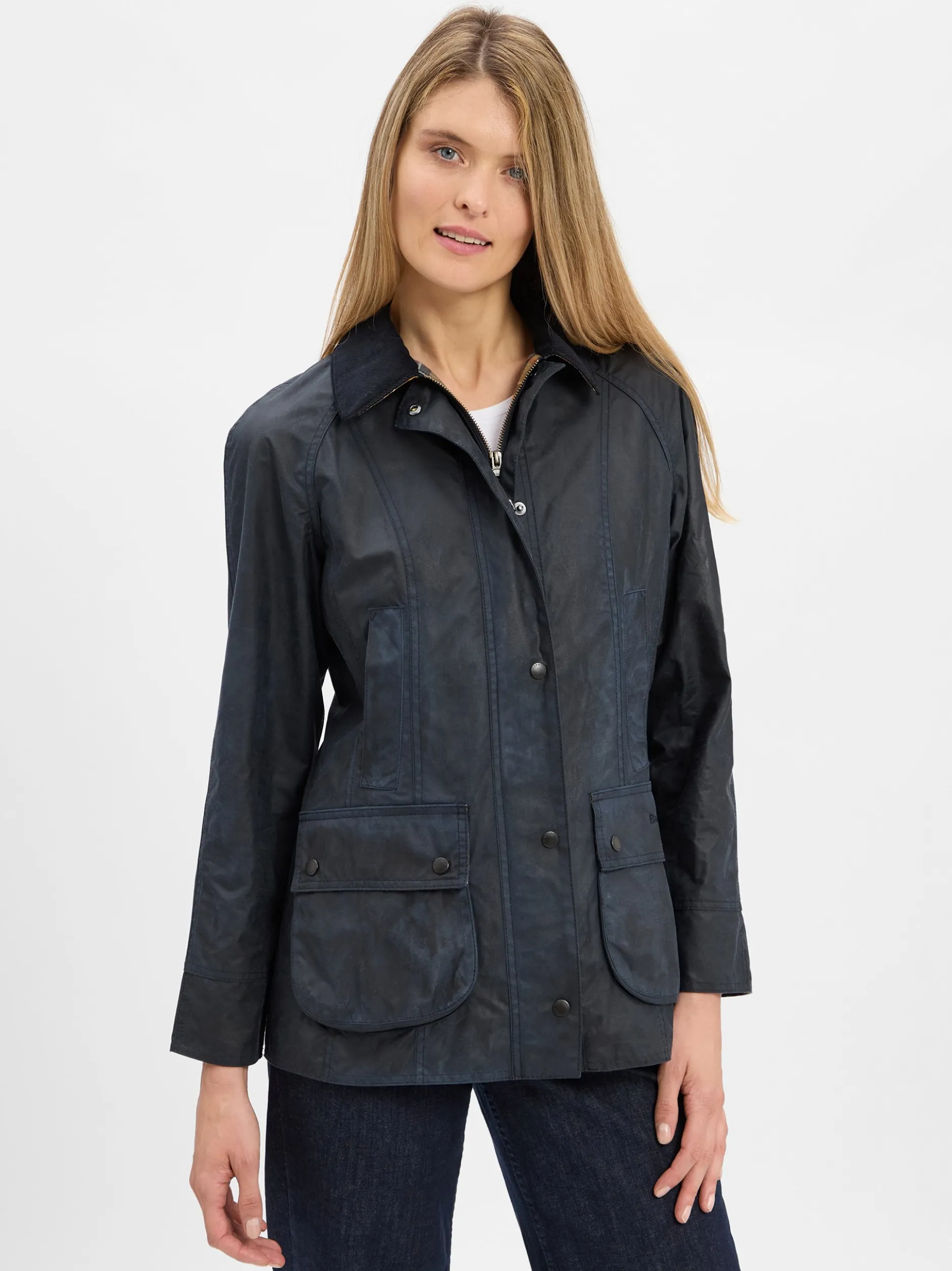 Barbour Damen Jacke - Beadnell in marine