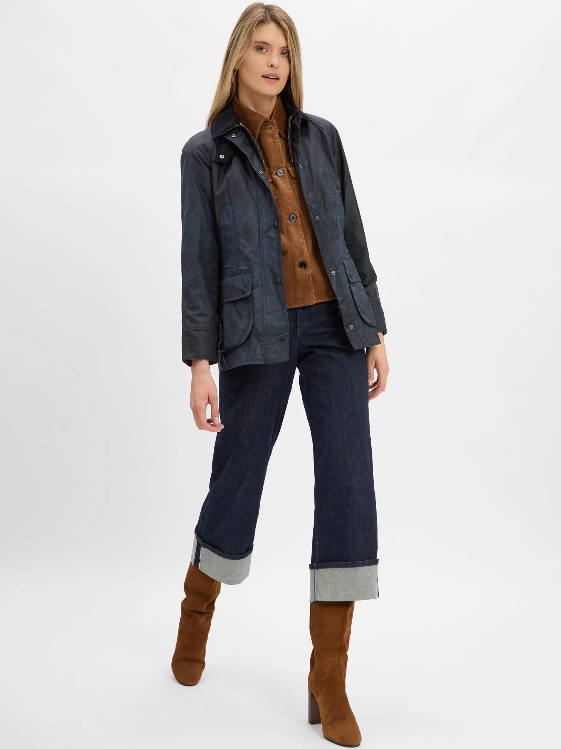 Barbour Damen Jacke - Beadnell in marine
