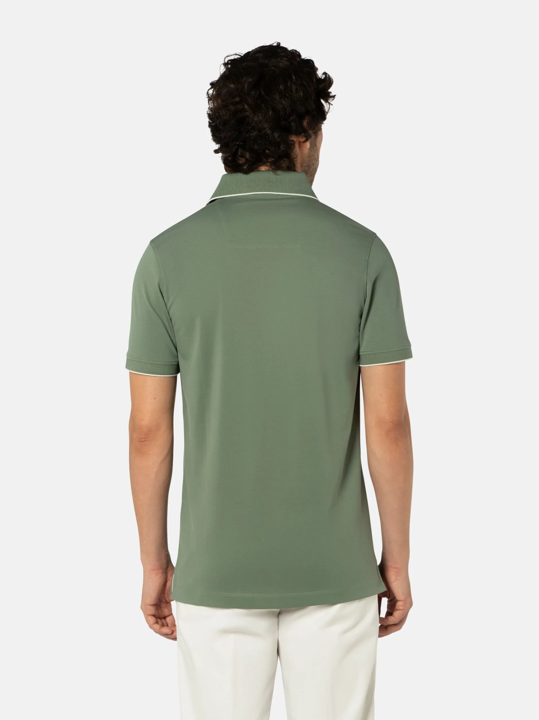 Benvenuto Herren Polo - ALFREDO in grün - Ärmel: kurzarm