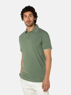Benvenuto Herren Polo - ALFREDO in grün - Ärmel: kurzarm